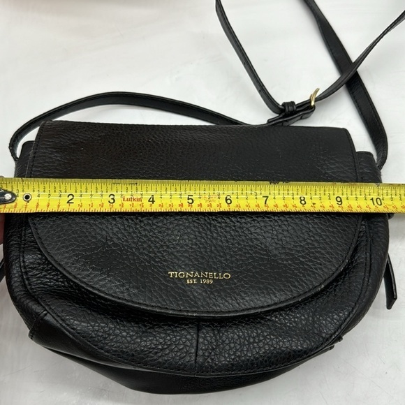 Tignanello Black Pebble Leather Crossbody Bag BP4771B - Picture 10 of 12
